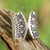 Sterling silver wrap ring, 'Temple Geometry' - Sterling Silver Geometric Pattern Wrap Ring from Thailand (image 2) thumbail