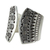 Sterling silver wrap ring, 'Temple Geometry' - Sterling Silver Geometric Pattern Wrap Ring from Thailand (image 2g) thumbail