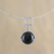 Onyx pendant necklace, 'Moonlight Grace' - Onyx Minimalist Pendant Necklace from Thailand