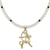 Gold plated cultured pearl and garnet pendant necklace, 'Radiant Sagittarius' - Gold Plated Cultured Pearl and Garnet Sagittarius Necklace (image 2a) thumbail
