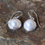 Cultured pearl dangle earrings, 'Pearl Radiance' - Cultured Pearl Dangle Earrings from Thailand (image 2b) thumbail