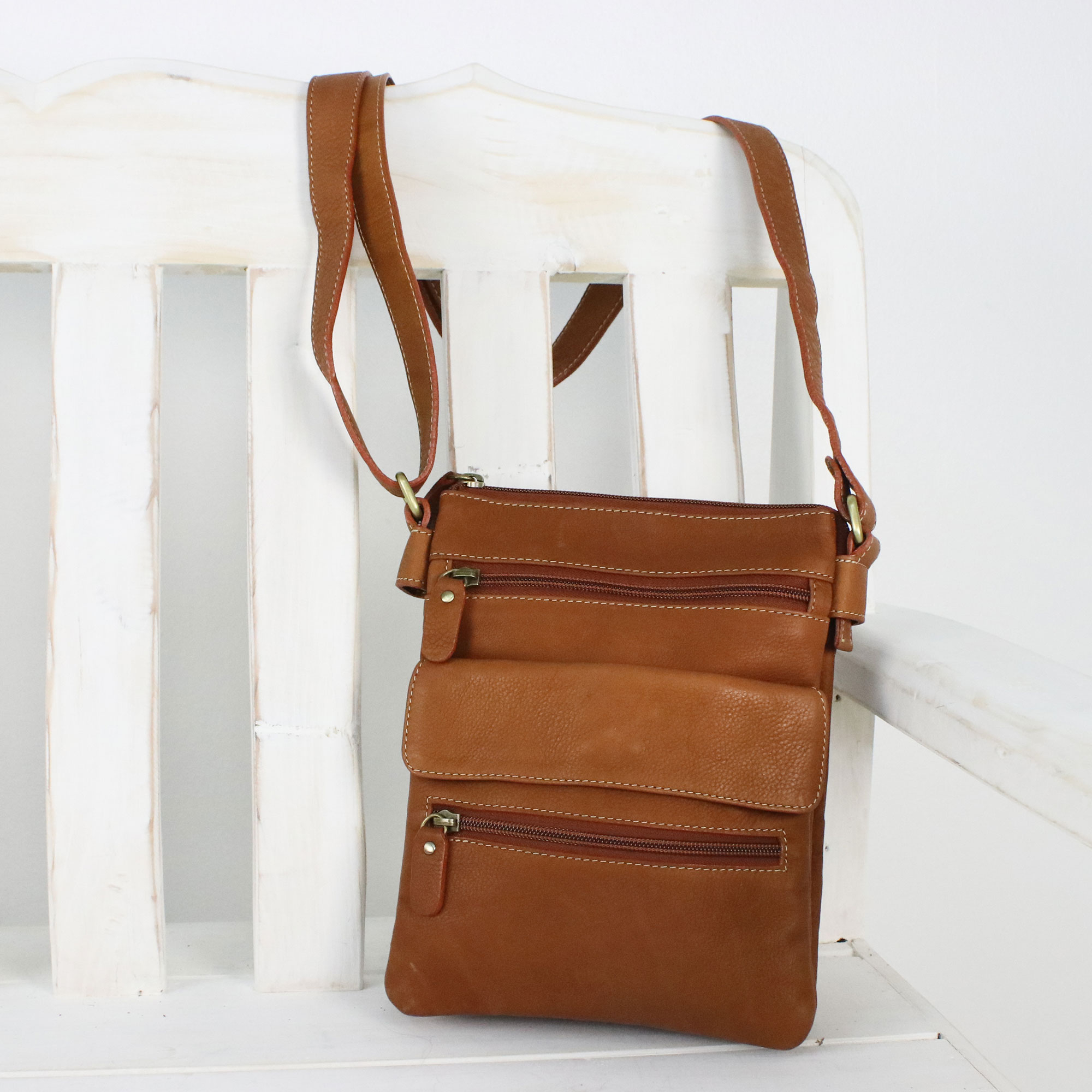 russet sling bag