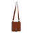 Leather sling, 'Happy Wanderer' - Handcrafted Leather Sling in Burnt Sienna from Thailand
