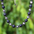 Onyx and hematite beaded necklace, 'Dark Cosmos' - Onyx and Hematite Beaded Necklace from Thailand