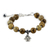 Jaspis-Perlenarmband, „Stellar Hamsa“ – Hamsa-Armband aus Jaspis und Sterlingsilber aus Thailand