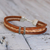 Silver accent braided bracelet, 'Tan Textural Contrast' - Brown and Tan Leather Bracelet with Hill Tribe Silver (image 2) thumbail