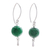 Quartz dangle earrings, 'Luxurious Chiang Mai' - Green Quartz and Sterling Silver Earrings from Thailand (image 2a) thumbail