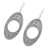 Silver dangle earrings, 'Hidden Bloom' - Handcrafted 950 Silver Thai Hill Tribe Dangle Earrings