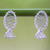 Sterling silver drop earrings, 'Fish Wrap' - Thai Artisan Crafted Sterling Silver Fish Drop Earrings