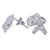 Sterling silver stud earrings, 'Whale Wrap' - Thai Artisan Crafted Sterling Silver Whale Stud Earrings