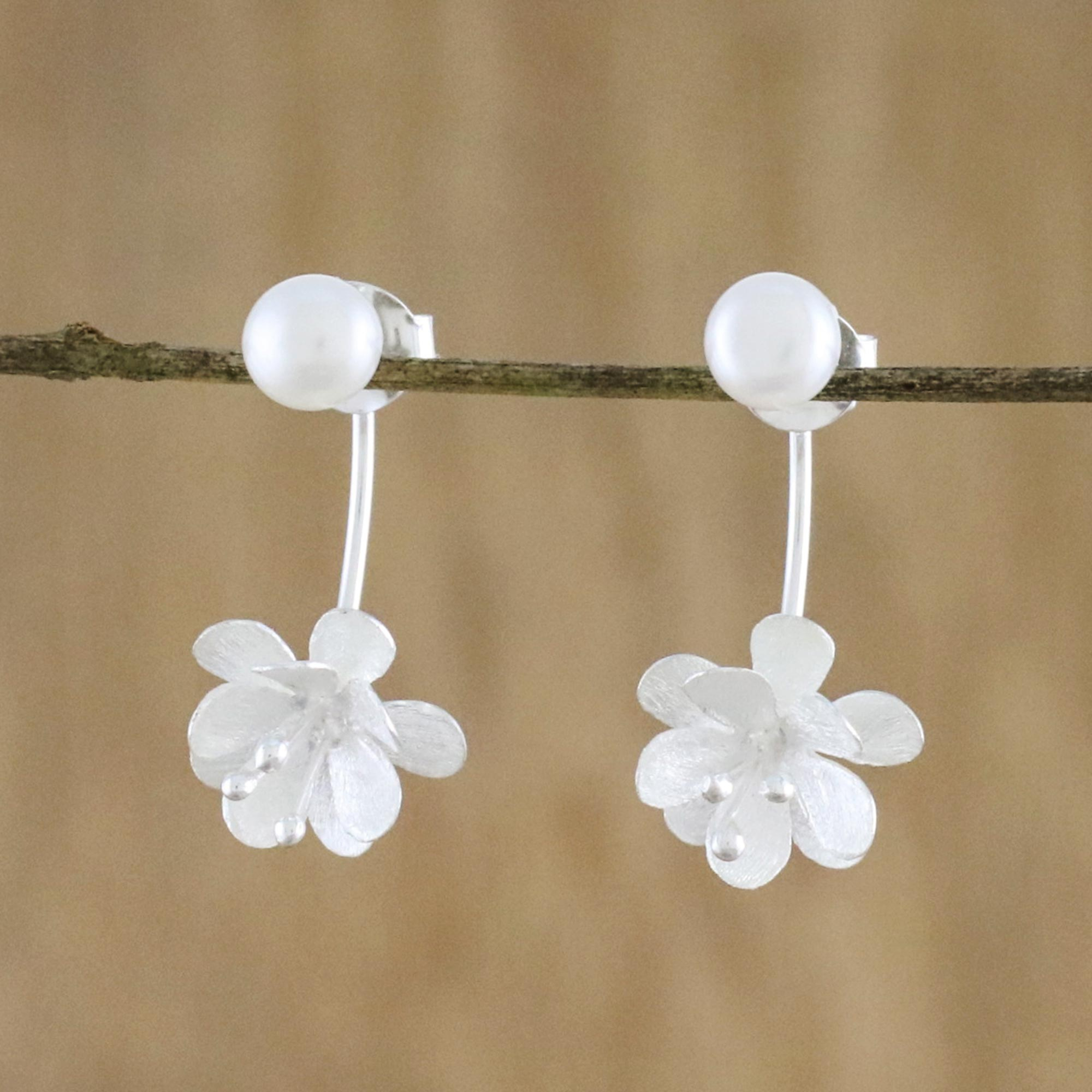 Mother of Pearl Earrings | Mimosa Handcrafted