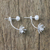 Cultured pearl drop earrings, 'Night Blossoms' - Handcrafted Cultured Pearl and Sterling Silver Drop Earrings (image 2b) thumbail