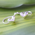 Sterling silver ear cuffs, 'Demure Hearts' - Sterling Silver Heart Ear Cuffs Artisan Crafted in Thailand