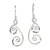 Sterling silver dangle earrings, 'Lanna Spirals' - 925 Sterling Silver Artisan Crafted Thai Art Dangle Earrings thumbail