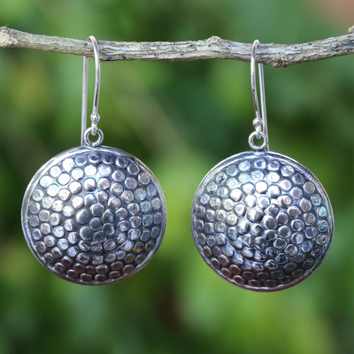 Pendientes colgantes de plata de ley - Aretes artesanales de plata esterlina 925 de Tailandia