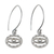 Sterling silver dangle earrings, 'Mesmerizing Eyes' - Artisan Crafted Mystical Eyes 925 Sterling Silver Earrings (image 2d) thumbail
