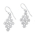 Sterling silver dangle earrings, 'Honeycomb Flowers' - Honeycomb Flower Earrings Hand Crafted in Sterling Silver