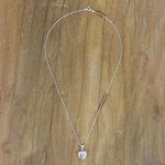Sterling silver locket necklace, 'Loving Mother' - Handcrafted Sterling Silver Heart Locket Necklace