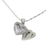Sterling silver locket necklace, 'Loving Mother' - Handcrafted Sterling Silver Heart Locket Necklace