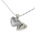Sterling silver locket necklace, 'Loving Mother' - Handcrafted Sterling Silver Heart Locket Necklace