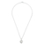 Sterling silver locket necklace, 'Enduring Memory' - Handcrafted Sterling Silver Heart Locket Necklace