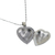 Sterling silver locket necklace, 'Enduring Romance' - Handcrafted Sterling Silver Heart Locket Necklace (image 2e) thumbail