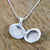 Sterling silver locket necklace, 'Always Love Me' - Handcrafted Sterling Silver Locket Necklace from Thailand (image 2c) thumbail