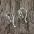 Ear cuffs de plata de ley - Ear Cuffs cuadrados de plata esterlina de Tailandia