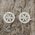 Ohrmanschetten aus Sterlingsilber - Sternförmige runde Ohrmanschetten aus Sterlingsilber aus Thailand