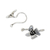 Sterling silver ear cuffs, 'Petite Orchids' - Sterling Silver Orchid Flower Ear Cuffs from Thailand (image 2d) thumbail