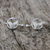 Ear cuffs de plata de ley - Ear Cuffs de plata esterlina con temática de ballenas de Tailandia