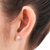 Blue topaz stud earrings, 'Brilliant Splendor' - Rhodium Plated Blue Topaz Stud Earrings from Thailand (image 2e) thumbail