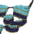 Halskette mit Anhänger aus Lapislazuli und Calcit - Halskette mit Lapislazuli- und Calcit-Anhänger aus Thailand