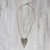 Calcite and leather statement necklace, 'Gentle Rain' - Calcite and Leather Statement Necklace from Thailand (image 2b) thumbail