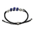 Lapis lazuli wristband bracelet, 'Karen Sea' - Lapis Lazuli and Karen Silver Bracelet from Thailand (image 2d) thumbail