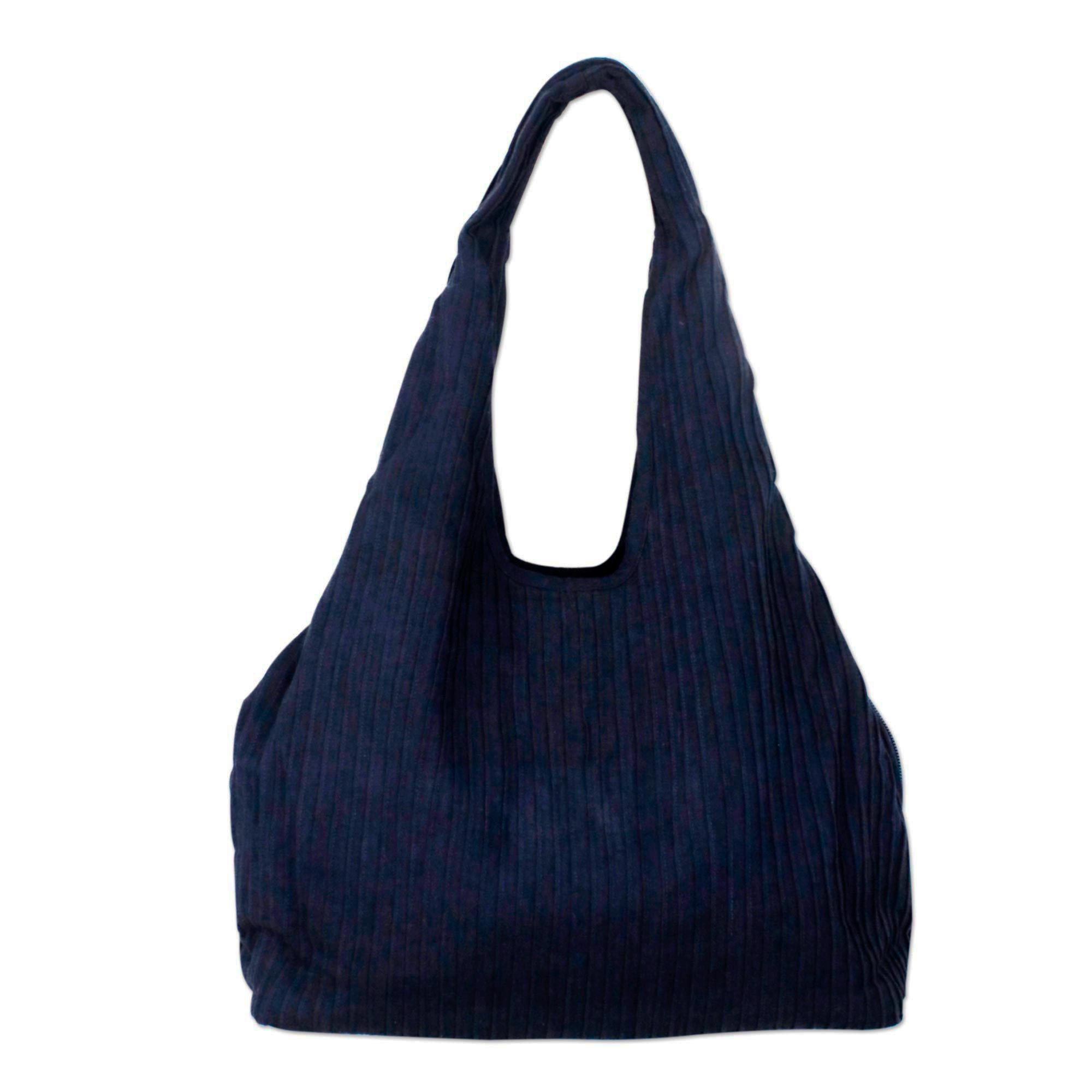 Ebony Chic NOVICA Multicoloured Cotton Shoulder Bag 