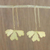 Ohrhänger aus vergoldetem Sterlingsilber - Handgefertigte, dekorative Feigenblatt-Ohrringe aus vergoldetem Thai-Silber