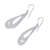 Sterling silver dangle earrings, 'Tears Entwined' - Handcrafted Contemporary Thai Earrings in Sterling Silver