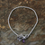 Cultured pearl and amethyst charm bracelet, 'Blossoming Friendship' - Cultured Pearl Amethyst and Silver Floral Beaded Bracelet (image 2) thumbail