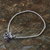 Cultured pearl and amethyst charm bracelet, 'Blossoming Friendship' - Cultured Pearl Amethyst and Silver Floral Beaded Bracelet (image 2b) thumbail