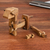 Wood puzzle, 'Excited Puppy' - Handcrafted Wood Dog-Shaped Puzzle from Thailand (image 2b) thumbail