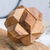 Wood puzzle, 'Star Challenge' - Handcrafted Wood Star-Shaped Puzzle from Thailand (image 2) thumbail