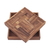 Wood puzzle, 'Geometry Game' - Handcrafted Square Wood Geometric Puzzle from Thailand thumbail