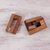 Wood puzzle, 'Friendly Letters' - Handcrafted Wood Burr Puzzle from Thailand