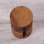 Wood puzzle, 'Spin to Win' - Handcrafted Wood Cylindrical Puzzle from Thailand