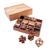 Wood puzzle set, 'Logical Mind' (set of 12) - 12 Handcrafted Wood Puzzles with Box from Thailand (image 2a) thumbail