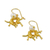 Gold plated cultured pearl dangle earrings, 'Radiant Gemini' - Gold Plated Cultured Pearl Gemini Earrings from Thailand (image 2d) thumbail
