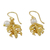 Gold plated cultured pearl dangle earrings, 'Radiant Scorpio' - Gold Plated Cultured Pearl Scorpio Earrings from Thailand (image 2d) thumbail