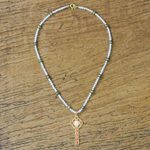 Gold plated cultured pearl pendant necklace, 'Faithful Soul in Pink' - Gold Plated Cultured Pearl Pink Cross Necklace from Thailand