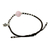 Rose quartz beaded bracelet, 'Pink Smile' - Karen Silver and Rose Quartz Floral Bracelet from Thailand (image 2d) thumbail